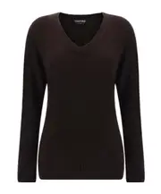 Tom Ford Seamless Knitted V-Neck Top S,XS Black