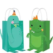 Dinosaur Dino Mite Paper Treat Favour Gift Lolly Loot Bags Pack of 8