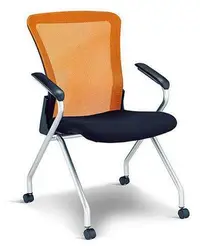 在飛比找Yahoo!奇摩拍賣優惠-[ 家事達]OA-333-4 網布翻折會議椅 特價 洽談椅 