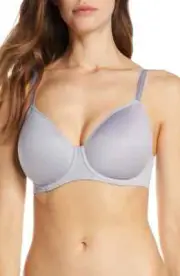 Wacoal Gray Flawless Comfort Contour Underwire Bra Women's Size 38DD L34323