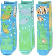 DEMDACO Under the Sea Child's 18-36 Months Stretch Cotton Knee High Socks in Box