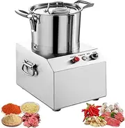 Commercial Food Processor, Electric Meat Vegetable Nuts Cutting Machine,3L Multifunctional Food Cutter Tool,550W Automatic Food Processor,1400 RPM Stainless Steel Food Grinder Machine 10L
