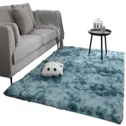 Dye Fluffy Plush Rug Floor Carpet Floor Mat Bedroom Decor Home Decoration