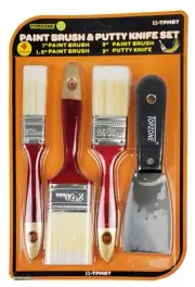 4 Pieces Paint Brushes & Putty Knife Cutter Set