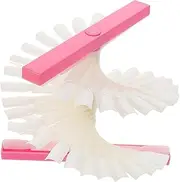 FOYTOKI 48 Nail Art Practice Board Fan-shaped Display Sticks for Nail Polish Display Board