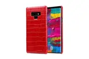 For Samsung Galaxy Note 9 Case,Crocodile Genuine Leather Mobile Phone Cover,Red