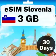 eSIM Slovenia - 3 GB - 30 Days - Travel eSIM | QR code activation