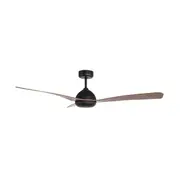 Moreton Indoor/Outdoor DC Ceiling Fan with Remote - Black & Hickory Fi