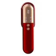 Wireless Hair Straightener Brush with Vibration Red Light-Red