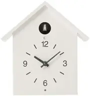MUJI Mechanical Cuckoo Wall or Put Clock White with Light Sensor Large F/S Track