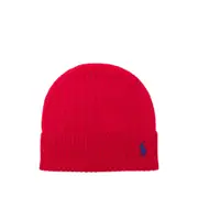 [Ralph Lauren] Ralph Lauren Cable-knit Beanie Hat ONE SIZE RED