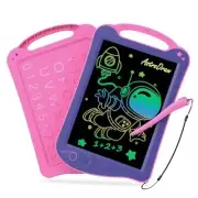 Astrodraw Drawing Pad Toys, Colorful LCD Writing Tablet for Kids, Purple/Pink