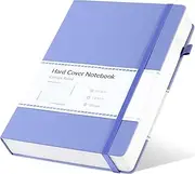 CAGIE Purple Journal Notebook 320 Pages 100 Gsm Paper Thick Lined Journal B5 Hardcover Journals for Writing Women Men, 7.6x10 In