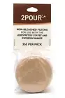 350x 2POUR Natural Paper Filter - 1 Pack - Non Bleached - For Aeropress Coffee