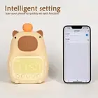 Capybara Alarm Clock with Night Light for Kids, Cute Toddler Alarm Capybara-Lamp