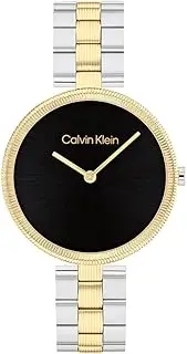 [Calvin Klein] Women's GLEAM Watch, BLACK/SILVER, 32mm