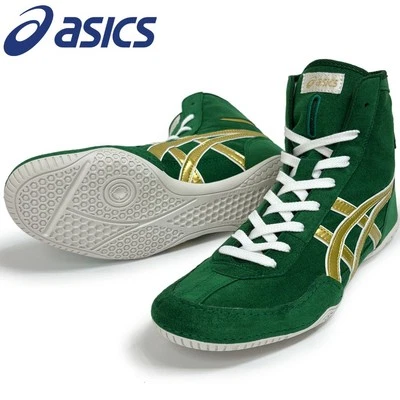 ASICS Wrestling Shoes 1083A001 EX-EO TWR900 Green×Gold A537 Size 10 from JP