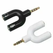 3.5mm Stereo Audio Male to 2 Female Headphone/Mic U Splitter Cable Adapter US