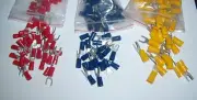 50 #10 Crimping Wire Spade Fork Terminal Connector 12-10-16-14-22-18 AWG Combo