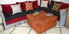 Luxurious Moroccan Ottoman Leather Footstool Pouf Genuine Pouffe Un-Stuffed