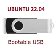 Ubuntu Linux 22.04 Live OS 16GB Bootable USB 2.0 Flash Drive