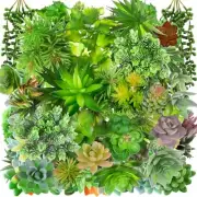 120 Pcs Artificial Succulents Unpotted Small Fake Succulents Realistic