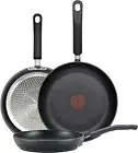 T-fal Experience Nonstick 3 Piece Fry Pan Set 8, 10.25, 12 Inch Induction Pots