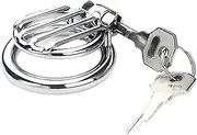 Threaded Hollow Metal Chastity Cage Bondage Chastity Lock Beginner Cage Sex Toys to Prevent Erection Male Masturbation Cock Lock Cage