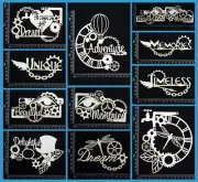 White Chipboard - Steampunk - Collection One