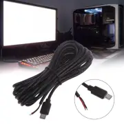 2 Wires Micro USB Male Plug Charging Cord DIY for Speakers Cameras Routers