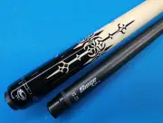 Custom Viking Pool Cue, Ebony & Holly, Choice Carbon Fiber Shafts (Siege, Whyte)