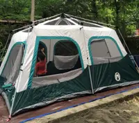 在飛比找露天拍賣優惠-福利品 Costco Coleman 速開型全罩式十人帳篷 