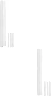 Totority 2sets 4pcs Golf Flag Tubes Durable Plastic Flag Poles Convenient and Practical Golfing Accessories Smooth Surface Design Present 4pcs*2