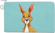 [YHEGBFD] Zipper Coin Purse,Cartoon Kangaroo Zoo Print Wallet Bag,small Cosmetic Bag,portable Change Wallet,accessories Organizer, style, One Size, Modern, Style, One Size, Modern