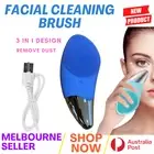 Silicone Face Cleansing Facial Brush Electric Massage Scrubber Cleanser Au Melb