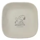 Peanuts Snoopy Square Mini Plate Microwave Dishwasher Safe Japan New