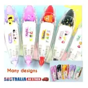 Pocket Tape Pen- DIY Cute Animals Press Type Decorative Pen Correction Tape Au