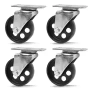 4Pcs 90mm 3.5 In Engine Crane Steel Caster Wheels W/ Top Plate Heavy Duty Au