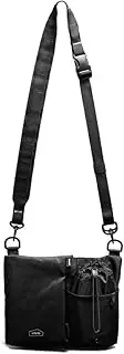[bitplay] 2L Sacoche Black Series with Fidlock magnetic buckle(Fidlock Magnetic Buckle, Versatile Crossbody/Side Bag, Slim Travel Pouch for Passport & Bottle Carrier), Black, 2L