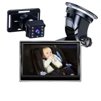 在飛比找露天拍賣優惠-AL-Baby Car Mirror 車載車內嬰兒 彩色HD