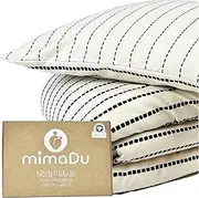 mimaDu - Baby Bed Linen Set Made of Organic Cotton GOTS (Oeko-Tex100) 100 x 135 cm - Children's Bedding with Pillowcase and Duvet Cover for Boys and Girls - Duvet Cover for Baby Cot and Cot (Boho)