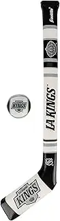 Franklin Sport Los Angeles Kings NHL Mini Soft Hockey Stick Set - Great Toy for Kids- NHL Team Soft Foam Mini Knee Hockey Stick and Ball Set