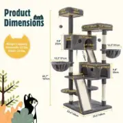 Cat Tree Scratching Post Scratcher Tower Condo House Furniture Bed Stand Hammock