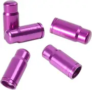 SUPVOX 5pcs Valve Stem Caps Car Tire Valve Caps Tire Pressure Caps Covers Aluminum Alloy Cap Tire Air Cap Automobile Tires Use French Valves Tire Cap Bike Purple Valve Core Cover