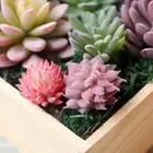 Office Garden Miniature DIY Fake Plant Artificial Succulents Cactus Plastic