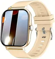 Y13 Smart Watch for Women Men,Health Tracker with 1.83" IPS Display, IP67 Waterproof, HD Bluetooth Voice Call Pedometer Multi-Sport Modes&Women's Health for Android iOS,Golden
