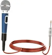 Frediuo Handheld Wired Microphone,Professional,Sturdy,Dynamic Vocal Mic Metal for Singing,Studio Stage Indoor Outdoor Singing, Blue