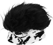 [LIFKOME] Men's Funny Hat Color Block Wool Hat Stylish Wig Headpiece for Great Idea