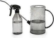 Watering Can Indoor, Small Watering Cans for House Plants, Succulents and Flowers, Long Spout, 1 Liter, with Bonus Plant Mister Spray Bottle