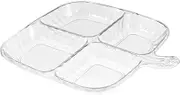 HEATSHAKING Versatile Culinary Prep Tray Multi Compartment Garlic Organizer Dish for Efficient Ingredient Separation and Storage Home Kitchens Restaurants and Culinary Environments